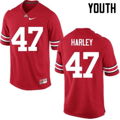 Youth Ohio State Buckeyes #47 Chic Harley Red Nike NCAA College Football Jersey Anti-slip TYH2744SV